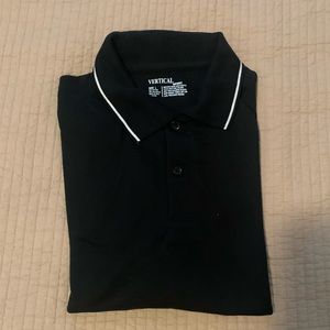 Black short sleeve dress shirt